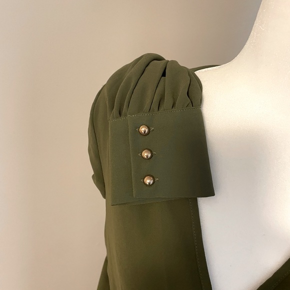 Baltic Born Lydia olive Green Maxi Wrap Dress - Picture 4 of 7